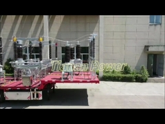 전력 분배 110kV 50Hz 이동 트랜스포머 서브 스테이션 80A