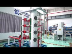 해외 고객이 개폐 장치 테스트를 목격하는 천안 공장 방문