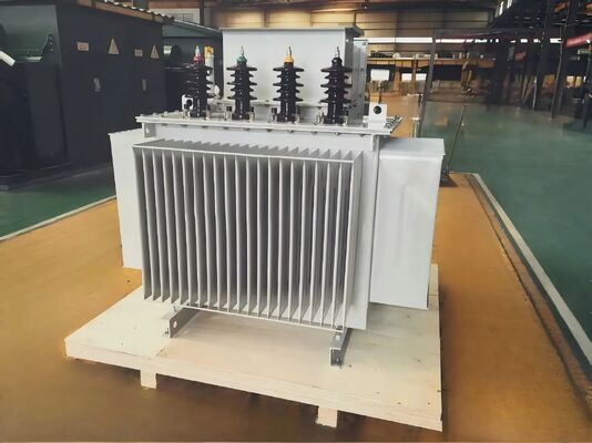 3단계 오일 잠긴 전력 트랜스포머 750KVA ±2x2.5% 안정적이고 안전한 전력 공급을 위한 터킹 범위